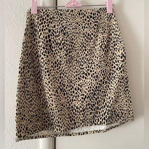 Leopard print skirt